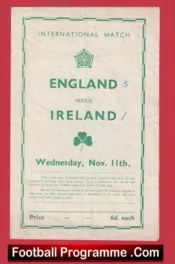 England v Ireland 1953 – International Match