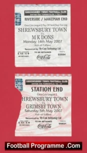 Shrewsbury Town v MK Dons + Grimsby 2007 – Last Game Gay Meadow