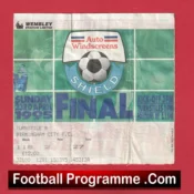 Birmingham City v Carlisle United 1995 – Shield Cup Final Ticket