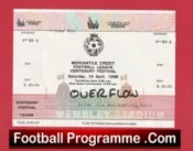Newcastle United v Liverpool 1988 – Centenary Tournament Ticket