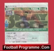 Northampton Town Swansea City 1997 – D3 Play Off Final Ticket