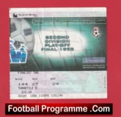 Grimsby Town Northampton Town 1998 – D2 Play Off Final Ticket