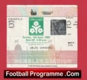 Luton Town v Nottingham Forest 1989 – League Cup Final Ticket