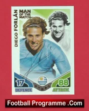 Uruguay Diego Forlan Autographed Signed Football Card