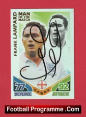 England Frank Lampard Autographed Signed Football Card