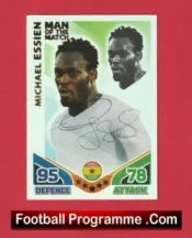 Ghana Michael Essien Autographed Signed Football Card