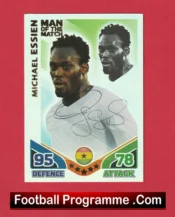Ghana Michael Essien Autographed Signed Football Card