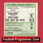 England v Scotland 1979 – Match Ticket