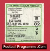 England v Scotland 1979 – Match Ticket