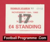 England v Northern Ireland 1985 – Football Standing Ticket