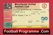 Manchester United v Barnsley 1998 – Match Ticket