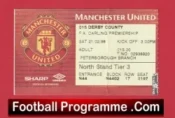 Manchester United v Derby County 1998 – Ticket Man Utd