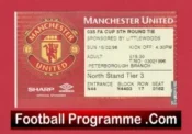 Manchester United v Barnsley 1998 –  Football Ticket FA Cup