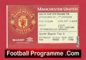 Manchester United v Barnsley 1998 –  Football Ticket FA Cup