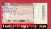 Blackburn Rovers v Manchester United 2008 – Ticket