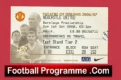 Manchester United v Newcastle United 2006 – Match Ticket Man Utd