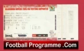 Blackburn Rovers v Manchester United 2006 – Match Day Ticket