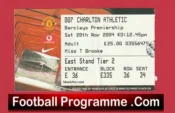 Manchester United v Charlton Athletic 2004 – Football Ticket Man Utd