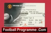 Manchester United v Chelsea 2005 – Football Ticket