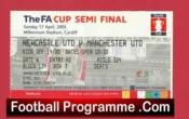 Manchester United v Newcastle United 2005 – FAC Semi Final Ticket Cardiff