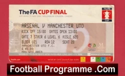 Manchester United v Arsenal 2005 - Cup Final Football Ticket Wales
