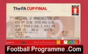 Manchester United v Arsenal 2005 – Cup Final Football Ticket Wales