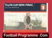 Arsenal v Manchester United 2004 – FA Cup Semi Final Ticket Birmingham