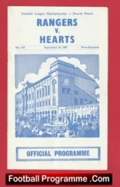 Glasgow Rangers v Heart Of Midlothian Hearts 1967 Alex Ferguson