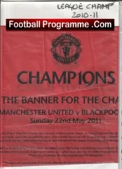 Manchester United Raise The Banner – MU v Blackpool 2011