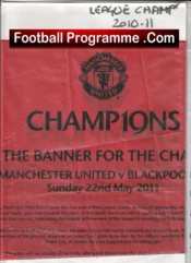 Manchester United Raise The Banner – MU v Blackpool 2011