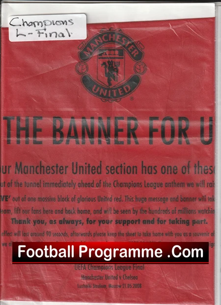 Manchester United Raise The Banner - MU v Chelsea 2008 European Final - Image 2