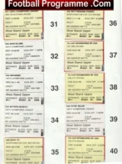 Manchester United Voucher Sheet + Vouchers 1998 99 Treble