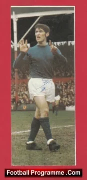 Manchester United Francis Burns Autograph Signed Picture 1970’s