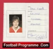 Manchester United Multi Signed Autographed Stickers / Sheets 1980s