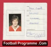 Manchester United Multi Signed Autographed Stickers / Sheets 1980s