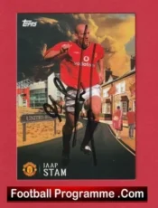 Manchester United Jaap Stam Autographed Signed Football Card Man Utd