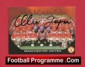 Manchester United Manager Alex Ferguson Autographed Signed Football Card Man Utd