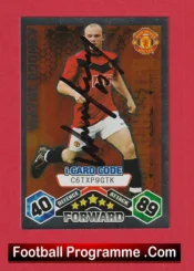 Manchester United Wayne Rooney Autograph Signed Football Card