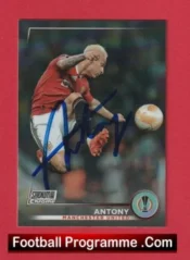 Manchester United Antony Autographed Signed Football Card Man Utd