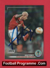 Manchester United Antony Autographed Signed Football Card Man Utd
