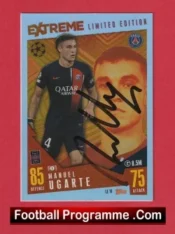 Manchester United Manuel Ugarte Autograph Signed Football Card Man Utd