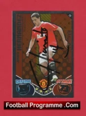 Manchester United Javier Hernandez Autograph Signed Football Card Man Utd