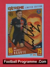 Manchester United Manuel Ugarte Autograph Signed Football Card Man Utd