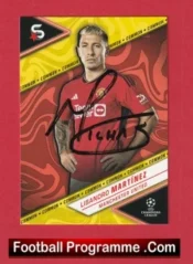 Manchester United Lisandro Martinez Autograph Signed Football Card Man Utd