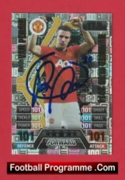 Manchester United Robin Van Persie Autograph Signed Football Card Man Utd