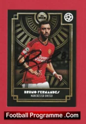 Manchester United Bruno Fernandes Autograph Signed Football Card Man Utd