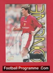 Manchester United Roy Keane Autographed Signed Football Card Man Utd