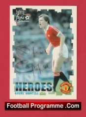 Manchester United Steve Coppell Autographed Signed Football Card Man Utd