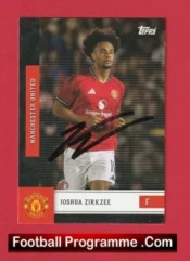 Manchester United Joshua Zirkzee Autographed Signed Football Card