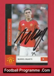 Manchester United Manuel Ugarte Autograph Signed Football Card Man Utd